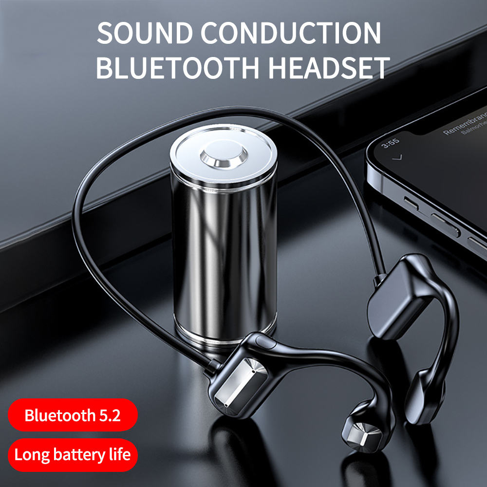 Sports Equipment Video - NEW Wireless Bluetooth-Compatible Headset Bone Conduction