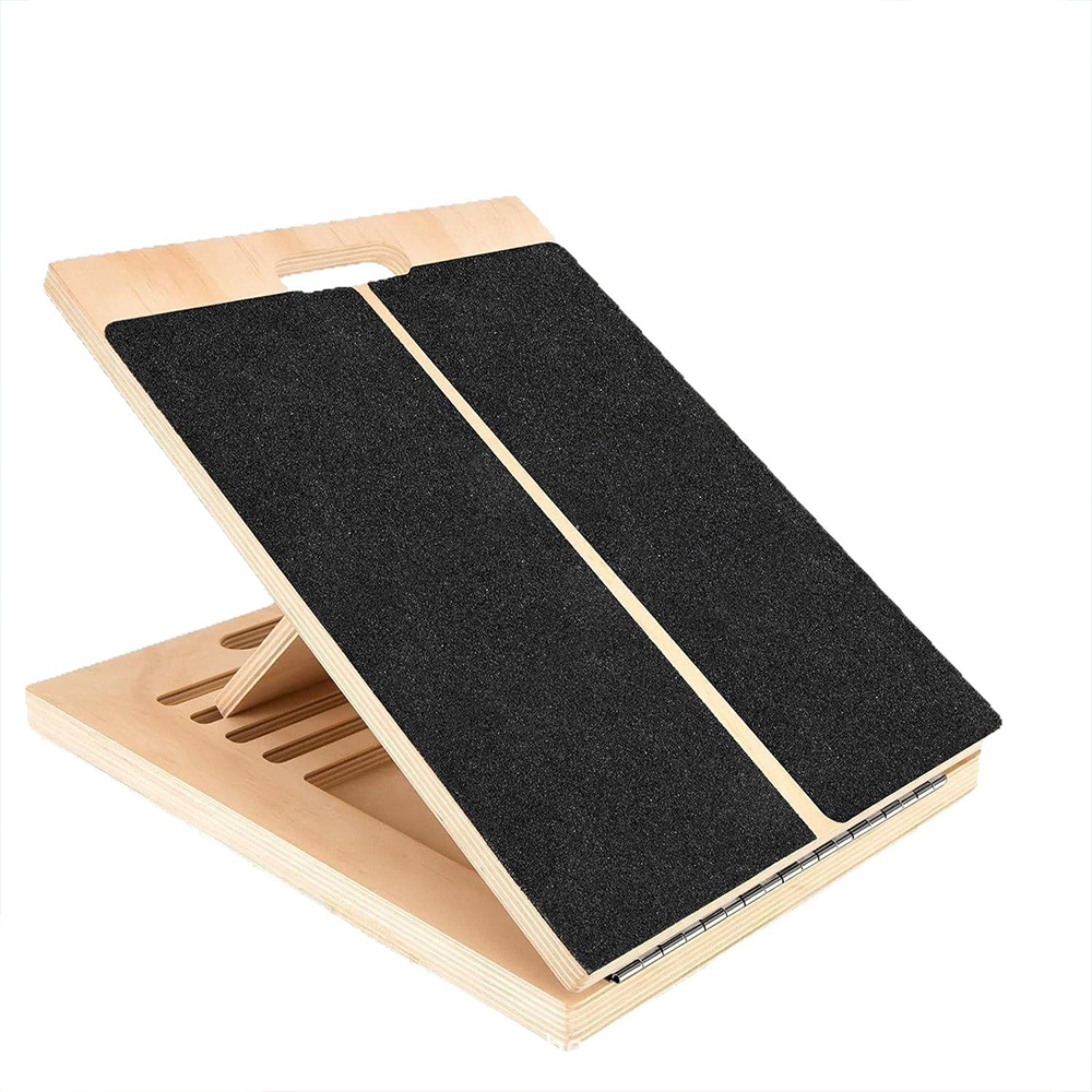 Sports Equipment Vending Machine - Foldable Wooden Incline Board Adjustable Calf