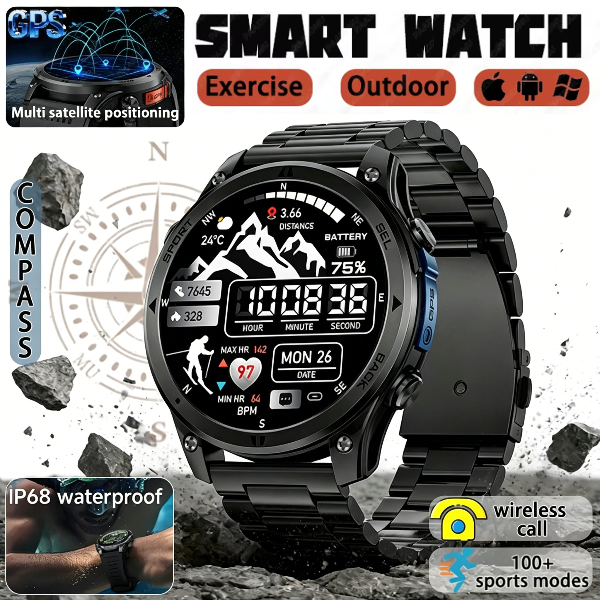 Sports Equipment In Spanish - Hot New GPS smartwatch for 2026