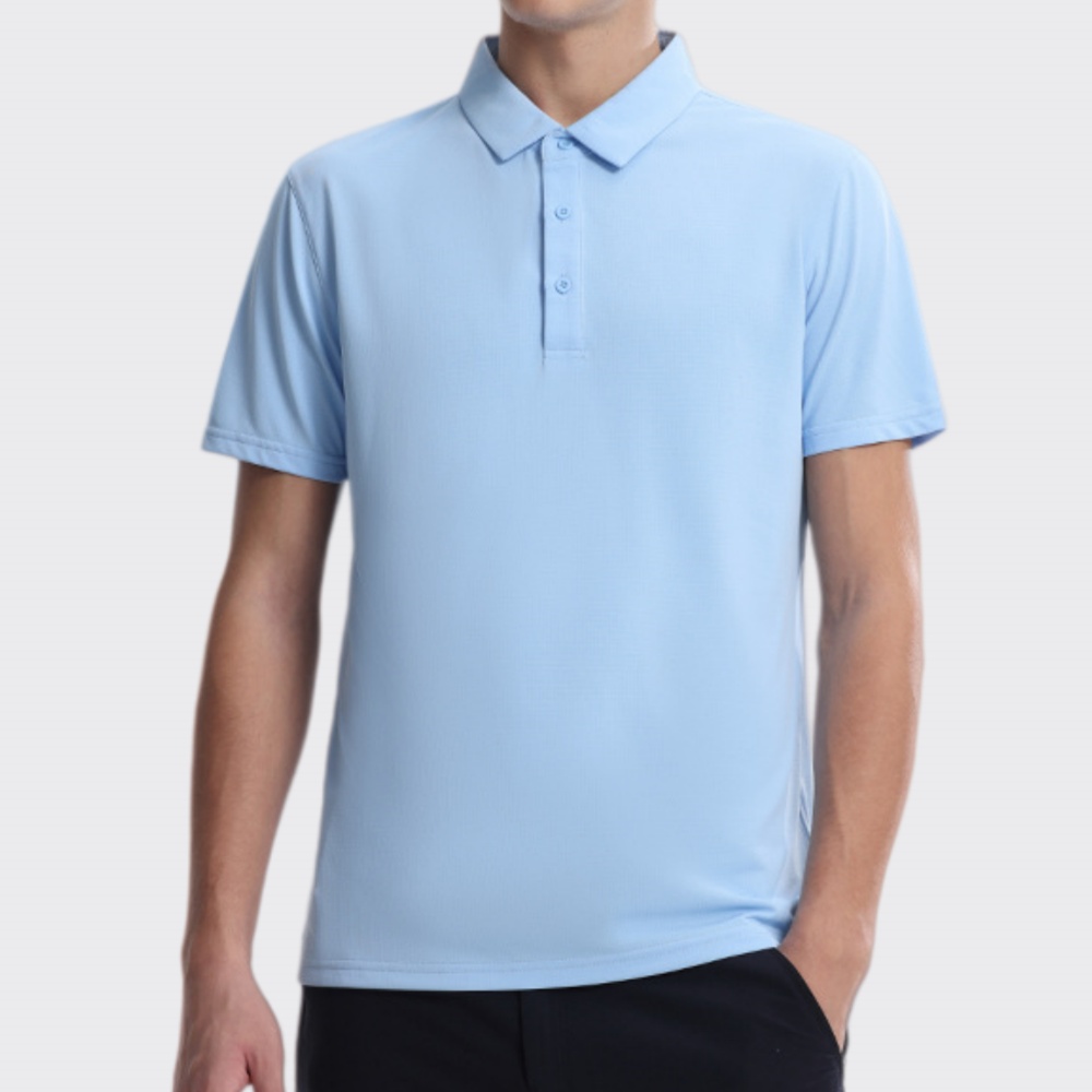 Sports Equipment Logo - Men's Sports Quick Dry Polo Short
