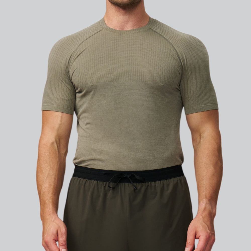 Men's Solid Color Sports T-shi - Sports Equipment Logo avis et prix