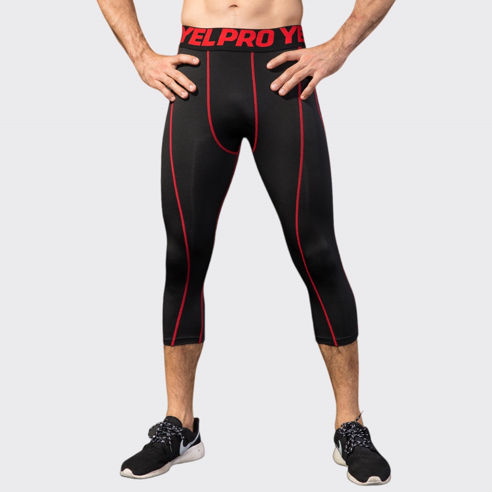 Men Compression Fitness Leggin - Sports Equipment Logo avis et prix