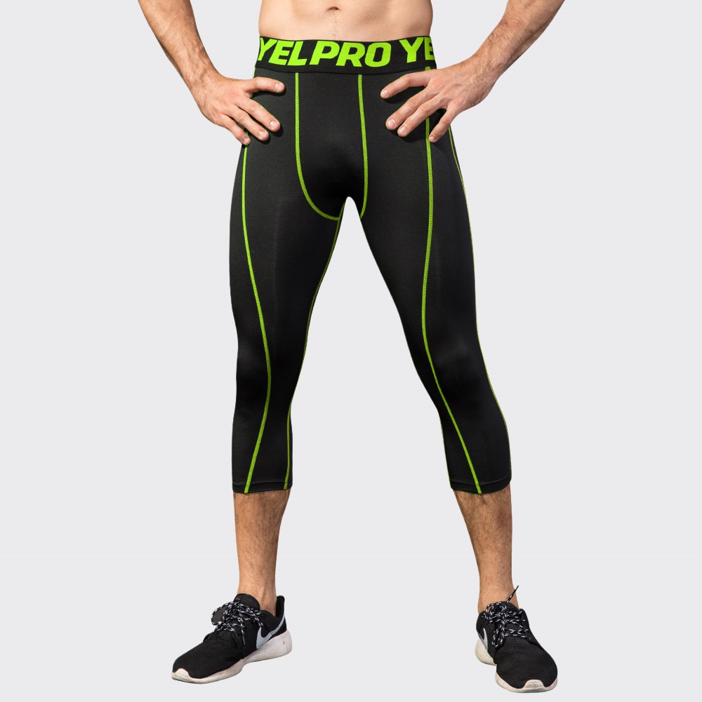Men Compression Fitness Leggin - Sports Equipment Logo avis et prix