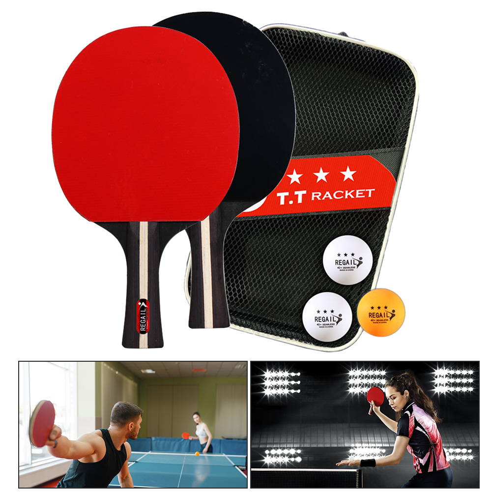 Table Tennis Racket 2 Rackets  - Ping Pong Ball Set avis et prix