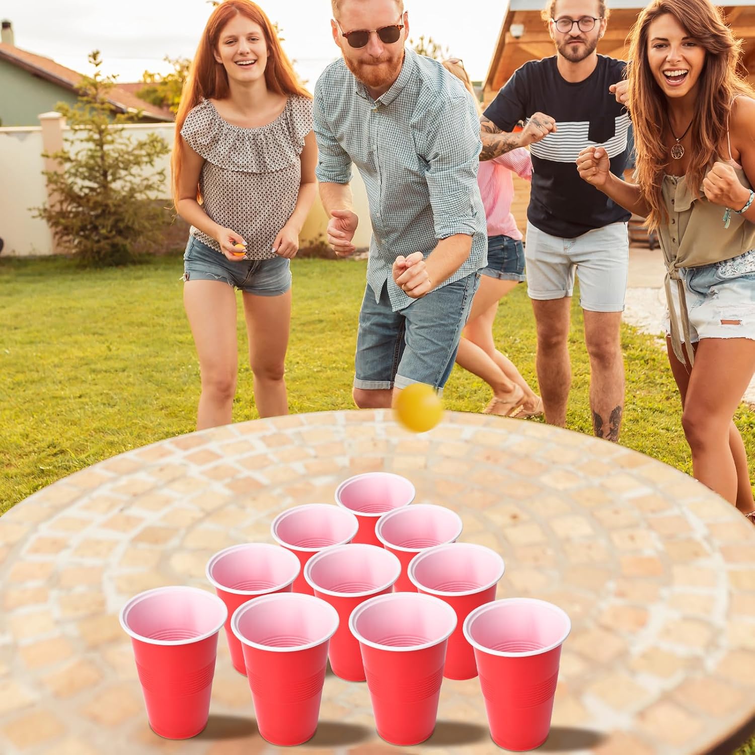 Cup Pong Game Set 22 Pcs 16 Oz - Ping Pong Ball Set avis et prix