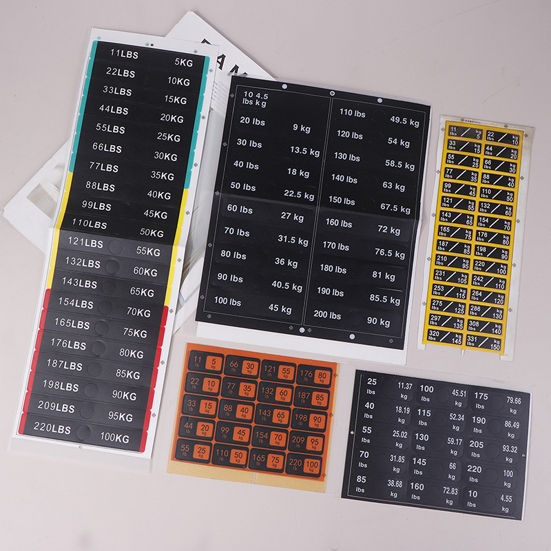 Weight Stack Labels 4.5kg To 1 - Sports Equipment Vending Machine avis et prix