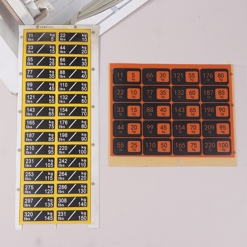 Weight Stack Labels 4.5kg To 1 - Sports Equipment Vending Machine avis et prix