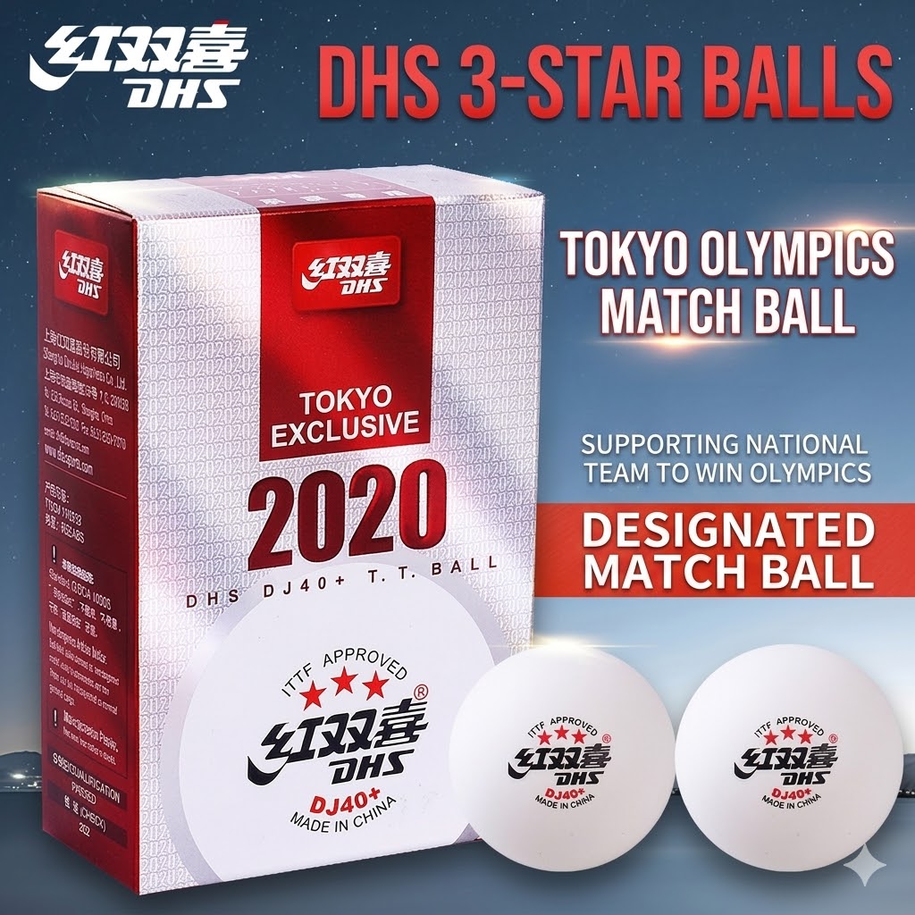 6pcs Original DHS WTT Ping Pon - Ping Pong Ball Set avis et prix