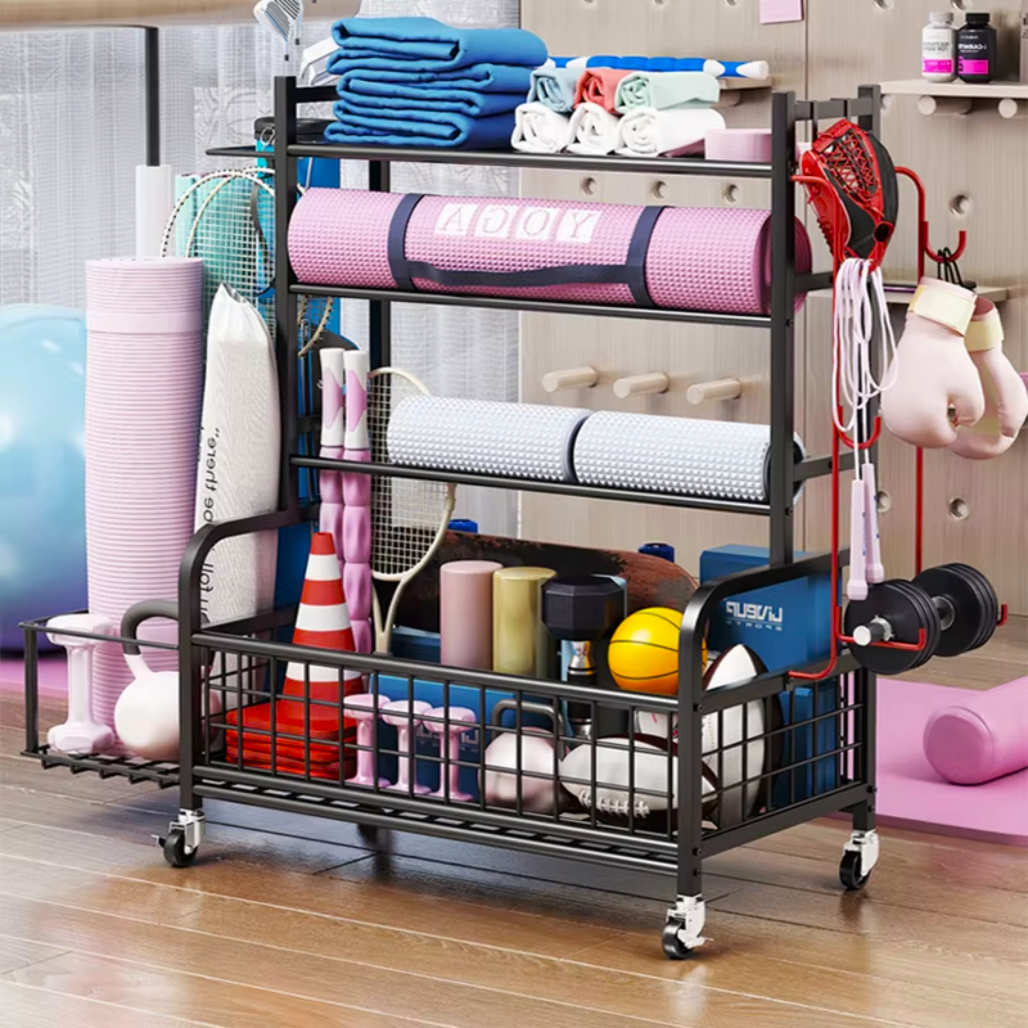 Blacksmith 4 Tier Storage Rack - Sports Equipment United avis et prix