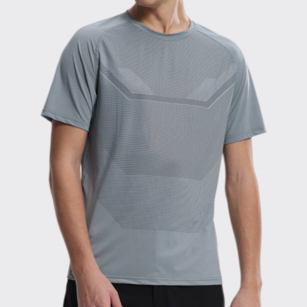 Men's Fitness Sports Round-nec - Sports Equipment Logo avis et prix