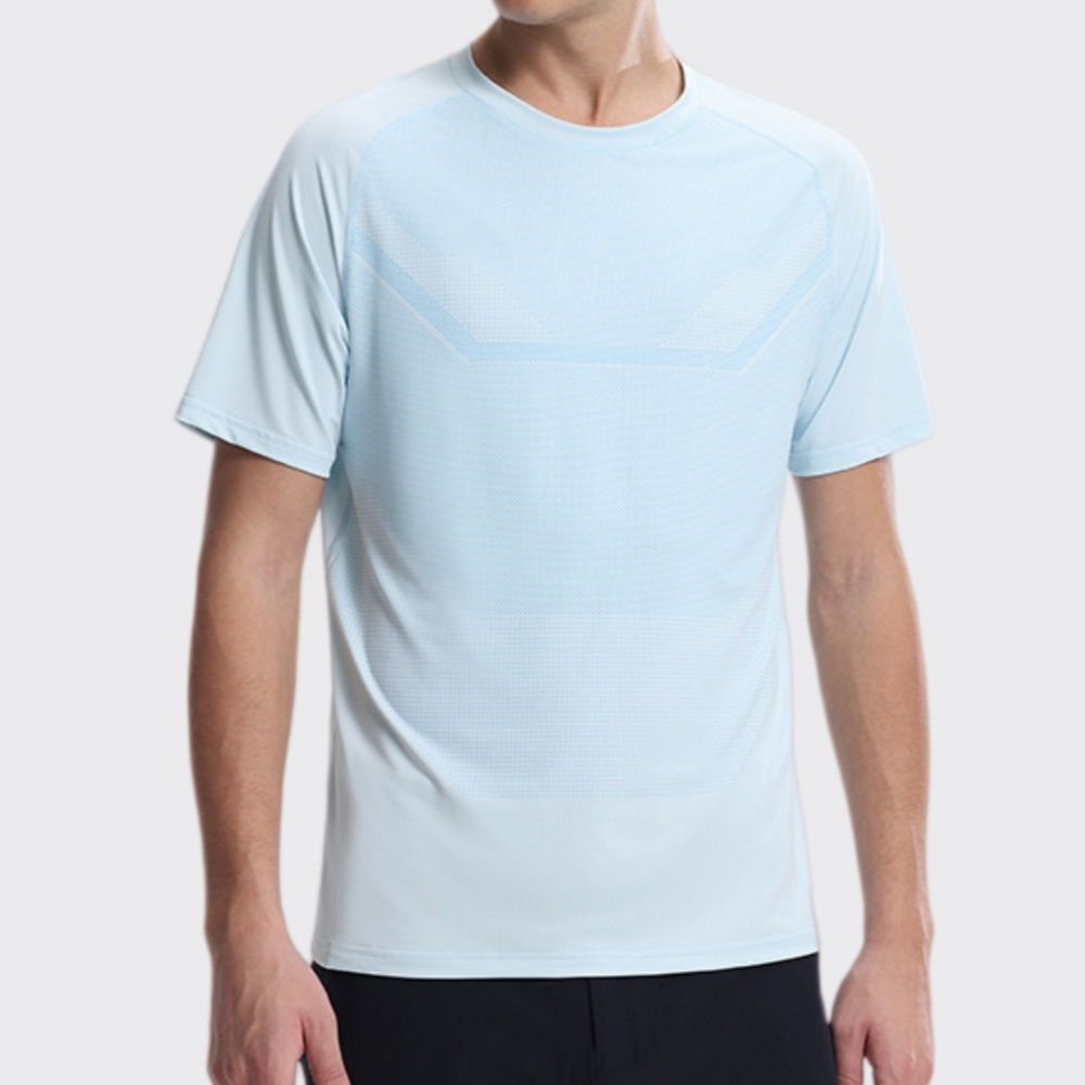 Men's Fitness Sports Round-nec - Sports Equipment Logo avis et prix
